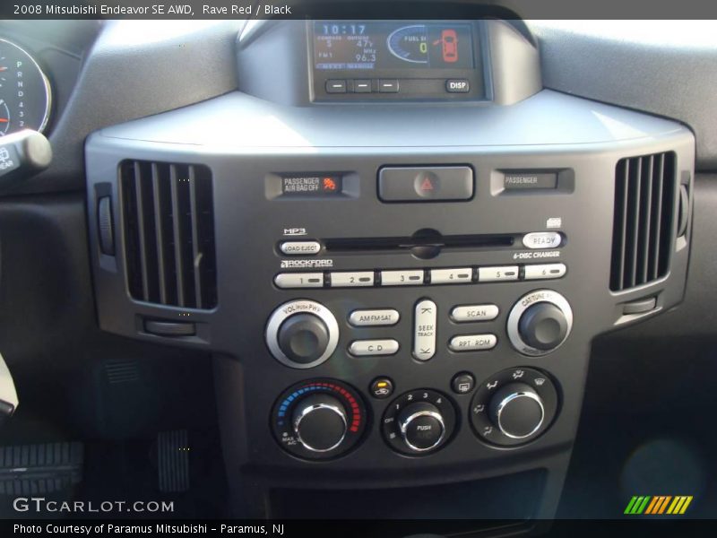 Rave Red / Black 2008 Mitsubishi Endeavor SE AWD