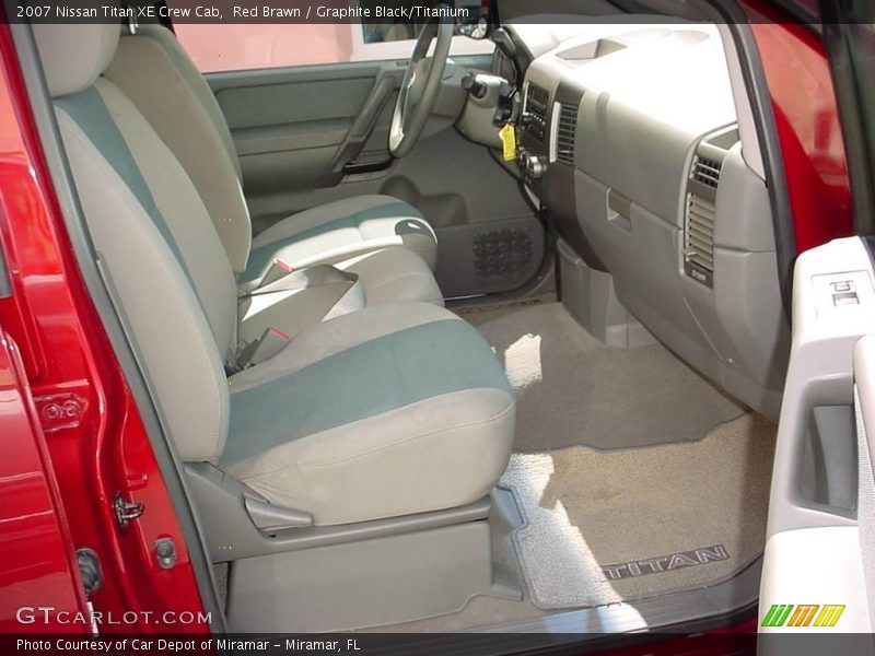 Red Brawn / Graphite Black/Titanium 2007 Nissan Titan XE Crew Cab