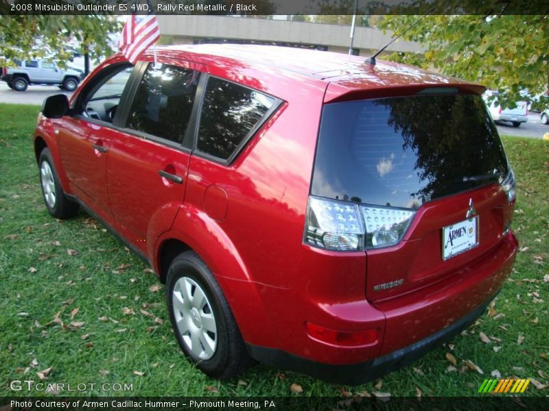 Rally Red Metallic / Black 2008 Mitsubishi Outlander ES 4WD