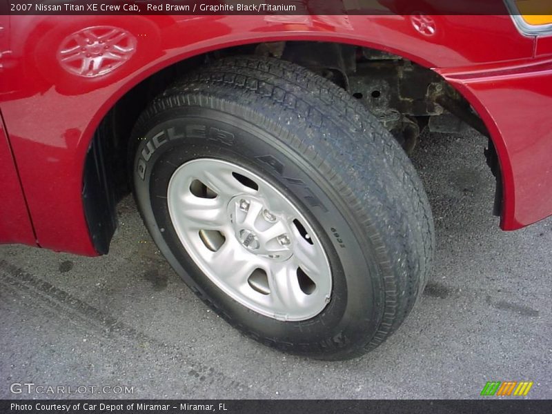 Red Brawn / Graphite Black/Titanium 2007 Nissan Titan XE Crew Cab