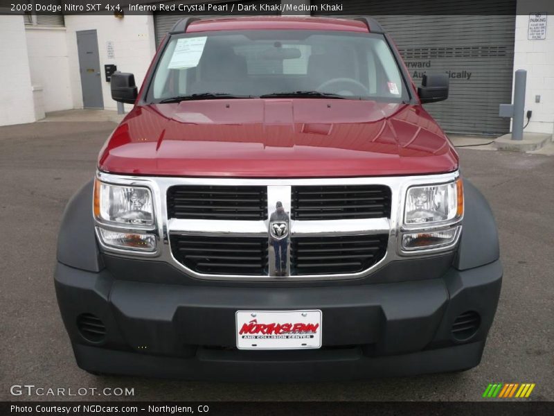 Inferno Red Crystal Pearl / Dark Khaki/Medium Khaki 2008 Dodge Nitro SXT 4x4