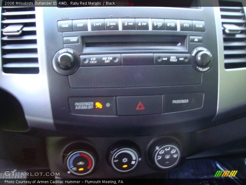 Rally Red Metallic / Black 2008 Mitsubishi Outlander ES 4WD