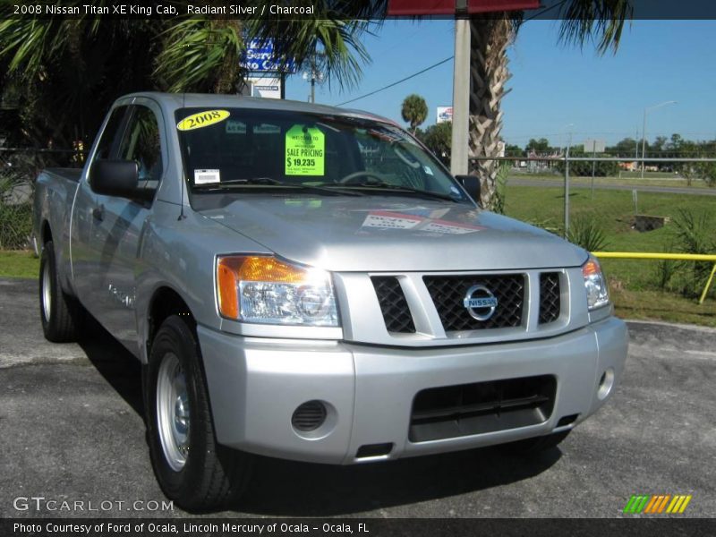 Radiant Silver / Charcoal 2008 Nissan Titan XE King Cab