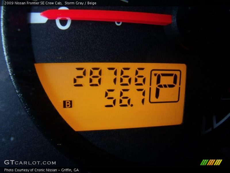 Storm Gray / Beige 2009 Nissan Frontier SE Crew Cab