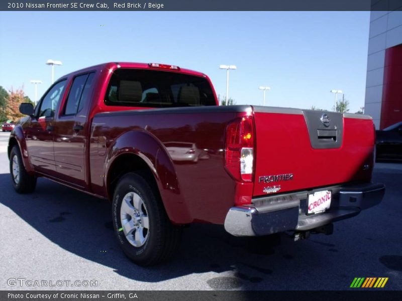 Red Brick / Beige 2010 Nissan Frontier SE Crew Cab