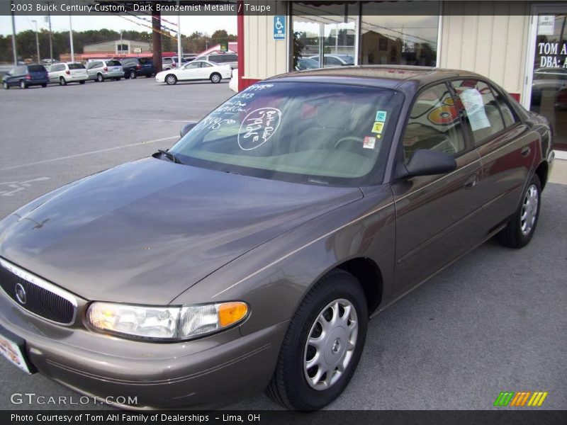 Dark Bronzemist Metallic / Taupe 2003 Buick Century Custom