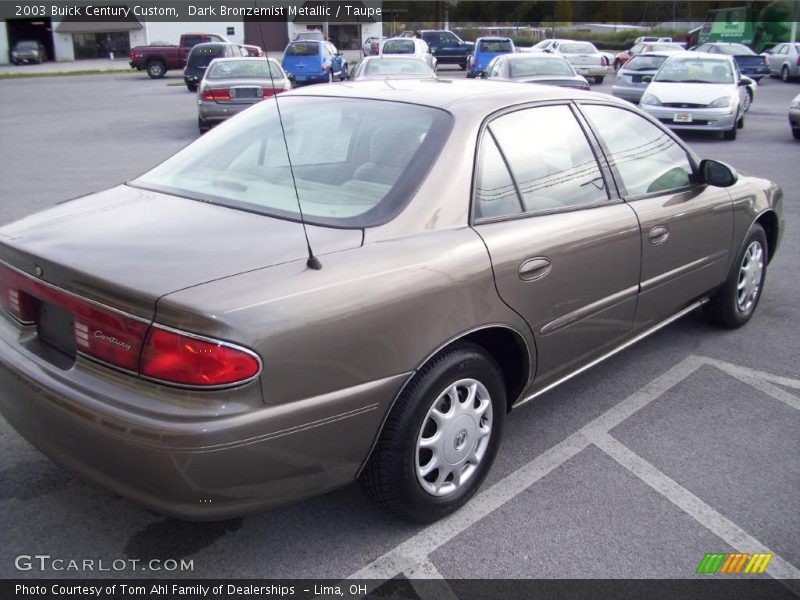 Dark Bronzemist Metallic / Taupe 2003 Buick Century Custom