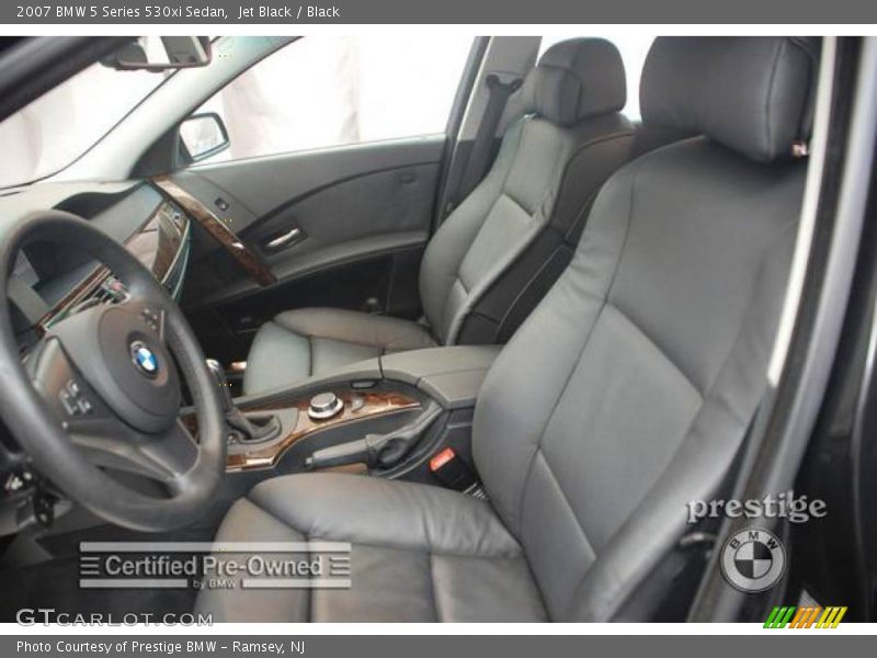 Jet Black / Black 2007 BMW 5 Series 530xi Sedan