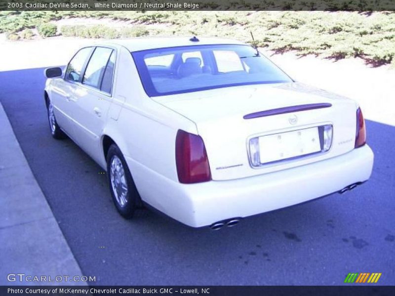 White Diamond / Neutral Shale Beige 2003 Cadillac DeVille Sedan