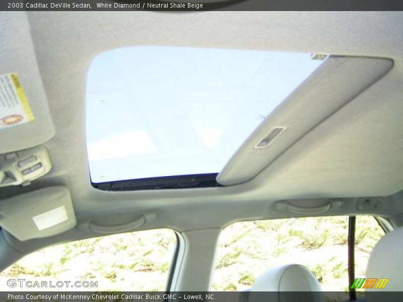 White Diamond / Neutral Shale Beige 2003 Cadillac DeVille Sedan