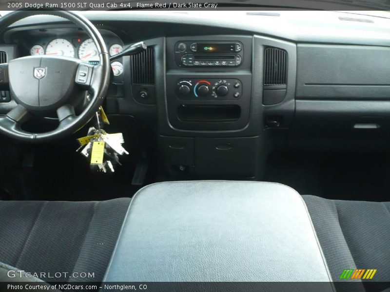 Flame Red / Dark Slate Gray 2005 Dodge Ram 1500 SLT Quad Cab 4x4