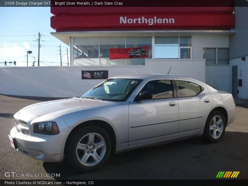 Bright Silver Metallic / Dark Slate Gray 2008 Dodge Charger SXT