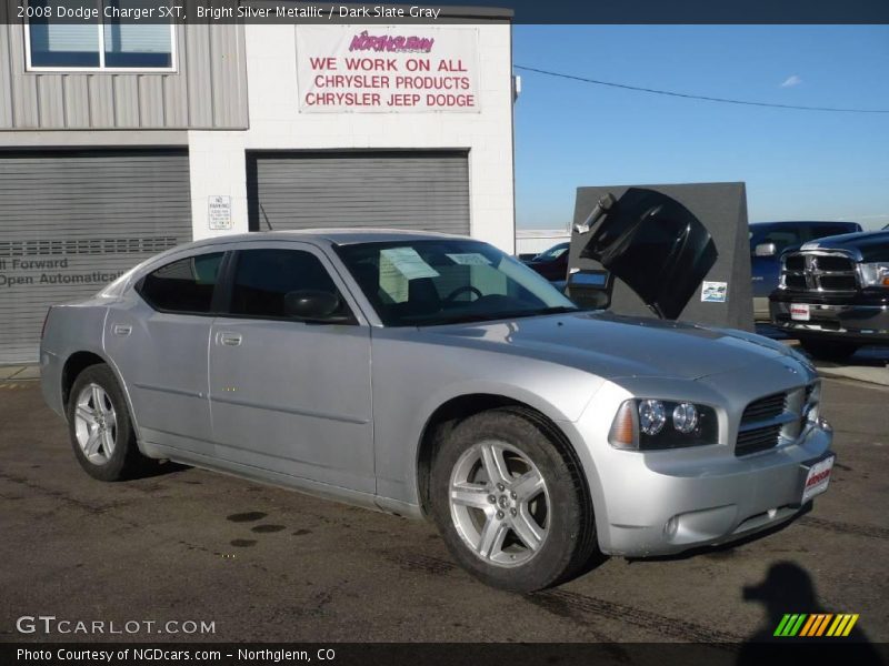 Bright Silver Metallic / Dark Slate Gray 2008 Dodge Charger SXT