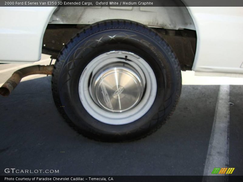 Oxford White / Medium Graphite 2000 Ford E Series Van E350 SD Extended Cargo