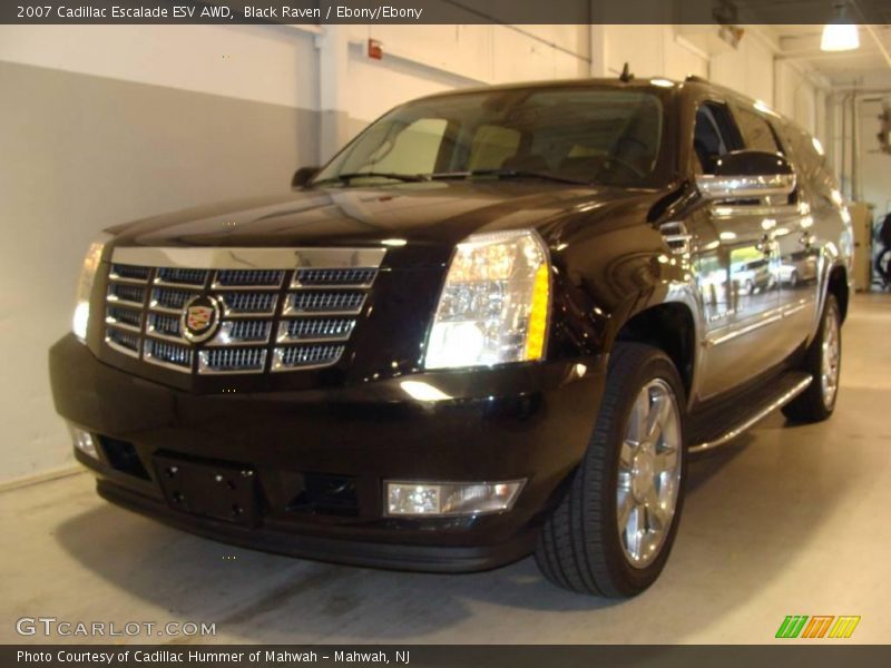 Black Raven / Ebony/Ebony 2007 Cadillac Escalade ESV AWD