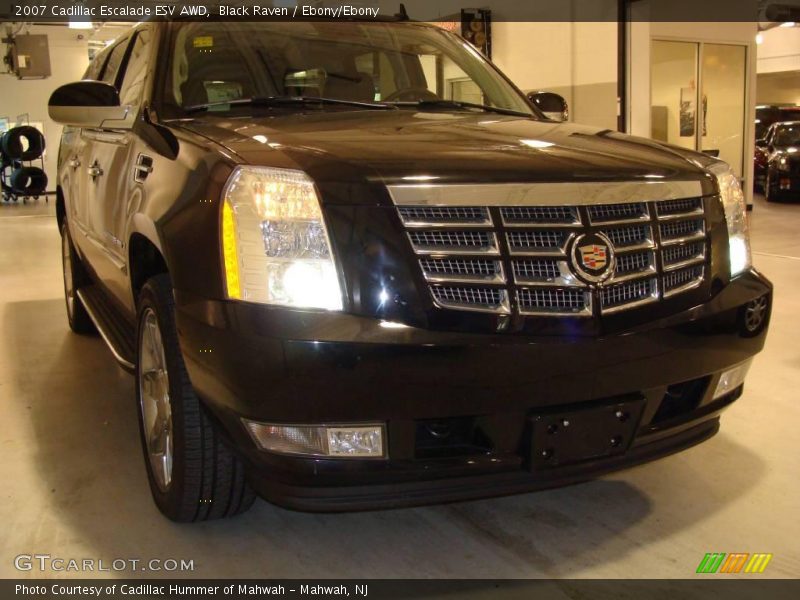 Black Raven / Ebony/Ebony 2007 Cadillac Escalade ESV AWD