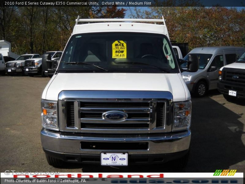 Oxford White / Medium Flint 2010 Ford E Series Cutaway E350 Commercial Utility