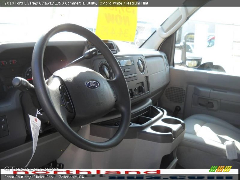 Oxford White / Medium Flint 2010 Ford E Series Cutaway E350 Commercial Utility