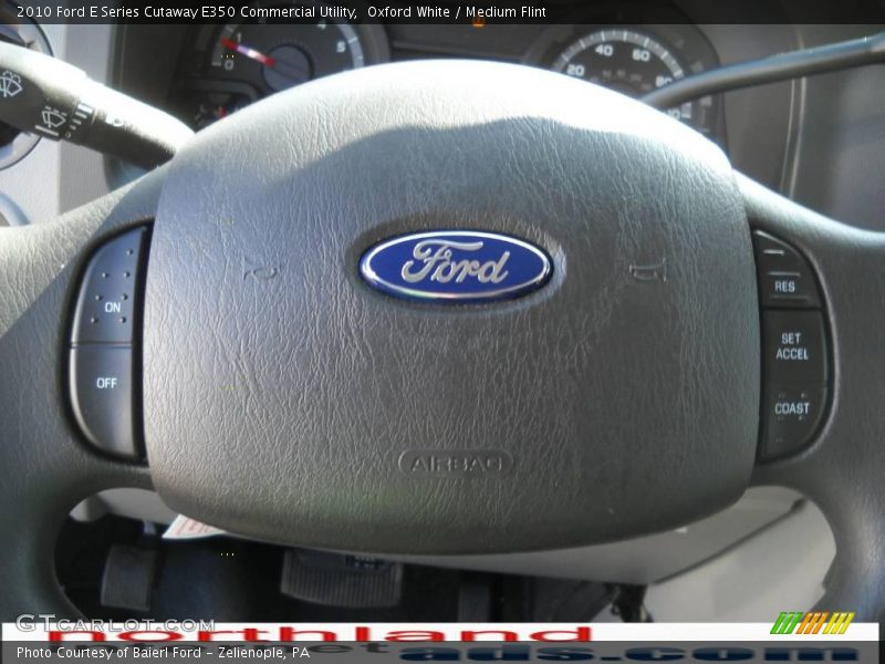Oxford White / Medium Flint 2010 Ford E Series Cutaway E350 Commercial Utility