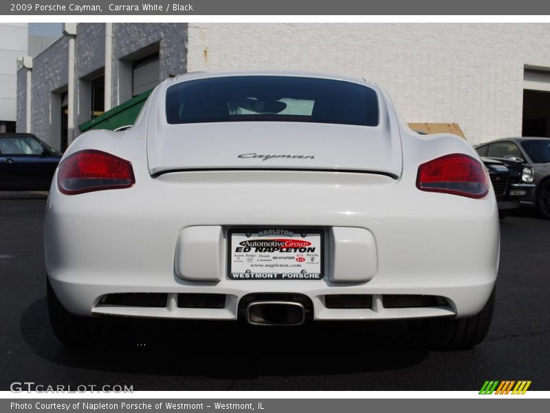 Carrara White / Black 2009 Porsche Cayman