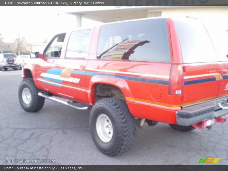 Victory Red / Pewter 1996 Chevrolet Suburban K1500 4x4