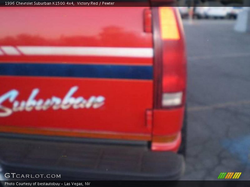 Victory Red / Pewter 1996 Chevrolet Suburban K1500 4x4