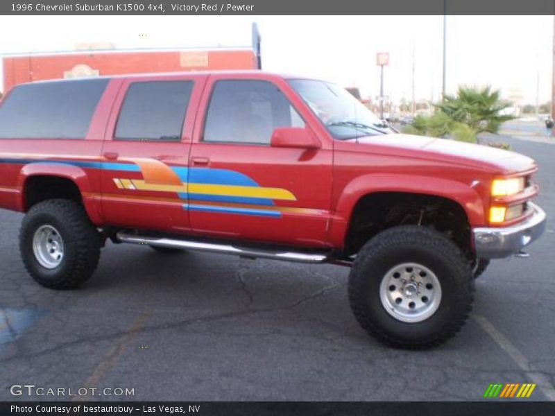 Victory Red / Pewter 1996 Chevrolet Suburban K1500 4x4