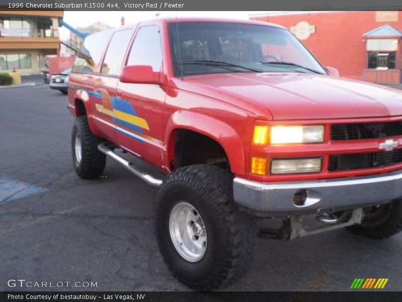 Victory Red / Pewter 1996 Chevrolet Suburban K1500 4x4