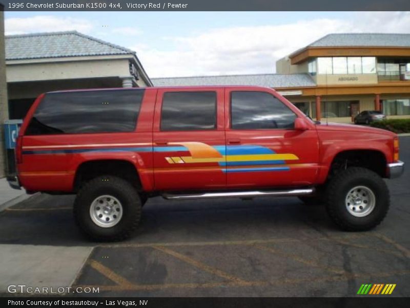 Victory Red / Pewter 1996 Chevrolet Suburban K1500 4x4