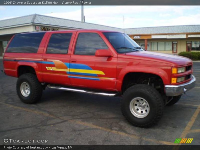 Victory Red / Pewter 1996 Chevrolet Suburban K1500 4x4