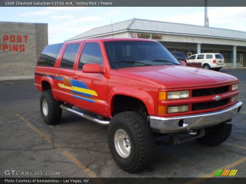 Victory Red / Pewter 1996 Chevrolet Suburban K1500 4x4
