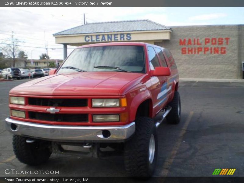 Victory Red / Pewter 1996 Chevrolet Suburban K1500 4x4