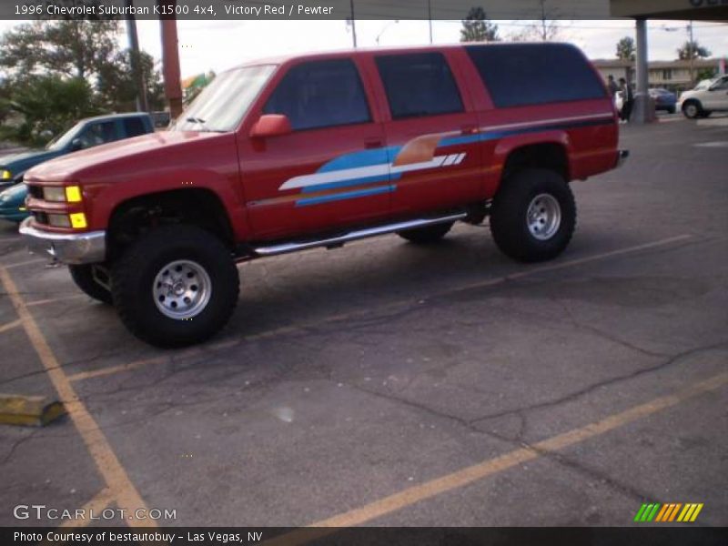 Victory Red / Pewter 1996 Chevrolet Suburban K1500 4x4