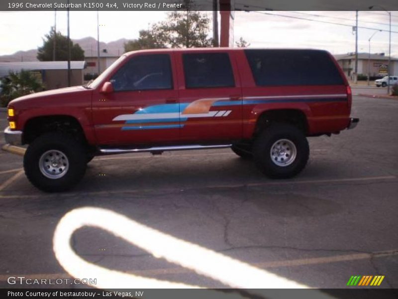 Victory Red / Pewter 1996 Chevrolet Suburban K1500 4x4