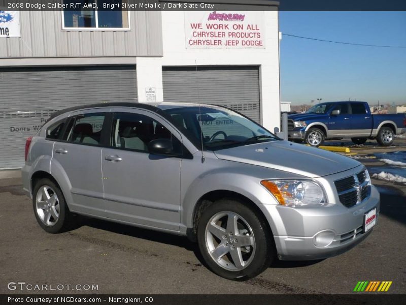 Bright Silver Metallic / Dark Slate Gray 2008 Dodge Caliber R/T AWD