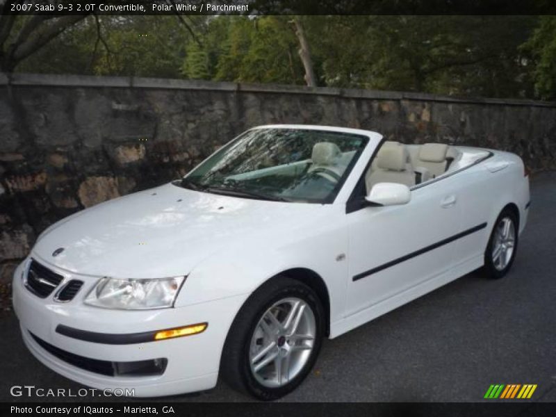 Polar White / Parchment 2007 Saab 9-3 2.0T Convertible