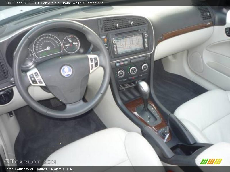 Polar White / Parchment 2007 Saab 9-3 2.0T Convertible