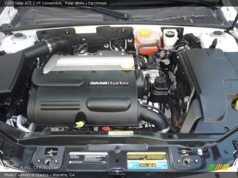 Polar White / Parchment 2007 Saab 9-3 2.0T Convertible