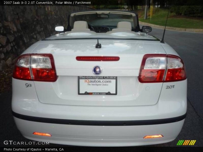 Polar White / Parchment 2007 Saab 9-3 2.0T Convertible