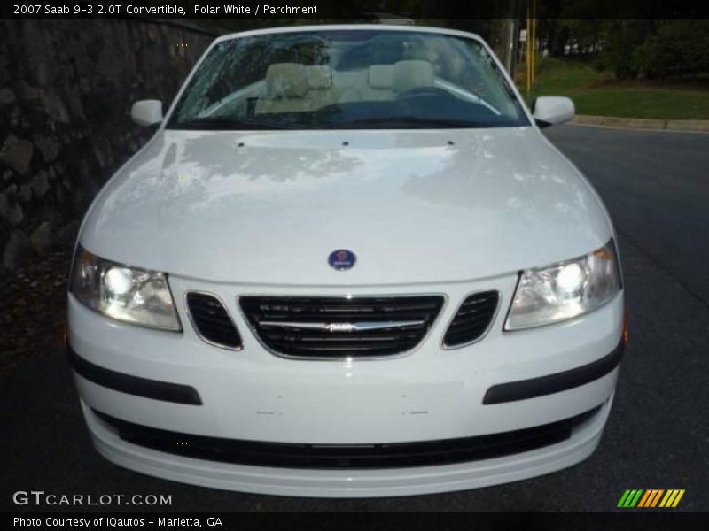 Polar White / Parchment 2007 Saab 9-3 2.0T Convertible