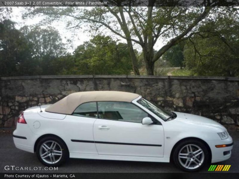 Polar White / Parchment 2007 Saab 9-3 2.0T Convertible