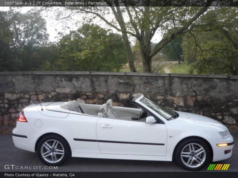 Polar White / Parchment 2007 Saab 9-3 2.0T Convertible