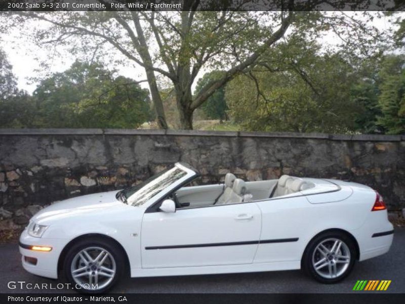 Polar White / Parchment 2007 Saab 9-3 2.0T Convertible