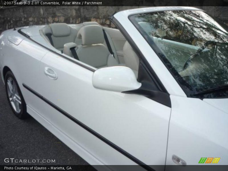Polar White / Parchment 2007 Saab 9-3 2.0T Convertible