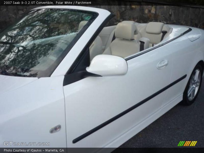 Polar White / Parchment 2007 Saab 9-3 2.0T Convertible