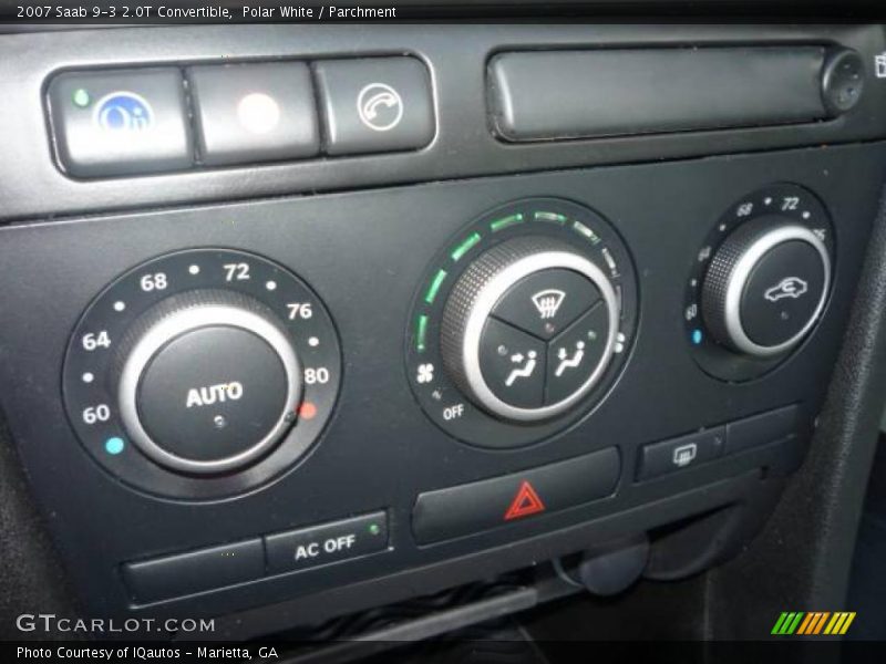 Polar White / Parchment 2007 Saab 9-3 2.0T Convertible