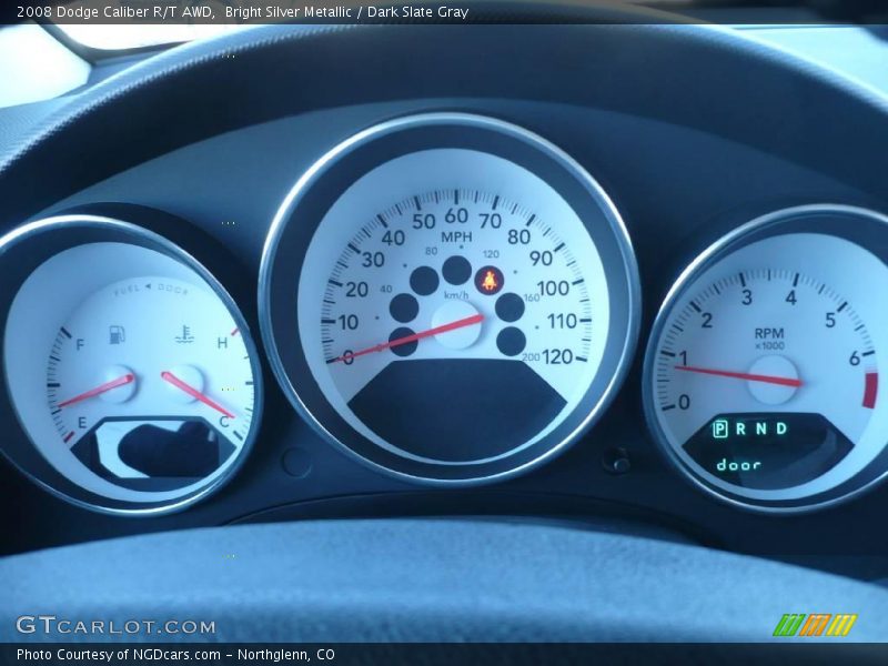 Bright Silver Metallic / Dark Slate Gray 2008 Dodge Caliber R/T AWD