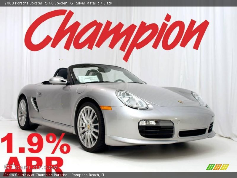 GT Silver Metallic / Black 2008 Porsche Boxster RS 60 Spyder