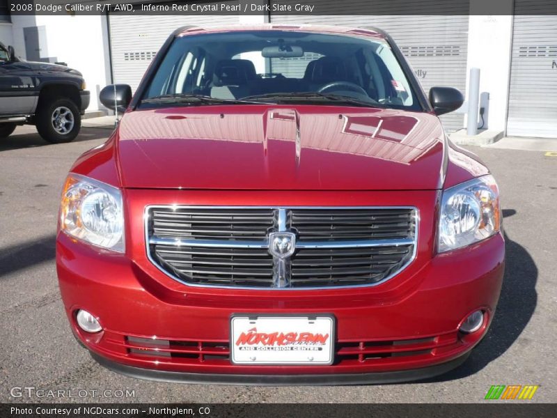 Inferno Red Crystal Pearl / Dark Slate Gray 2008 Dodge Caliber R/T AWD