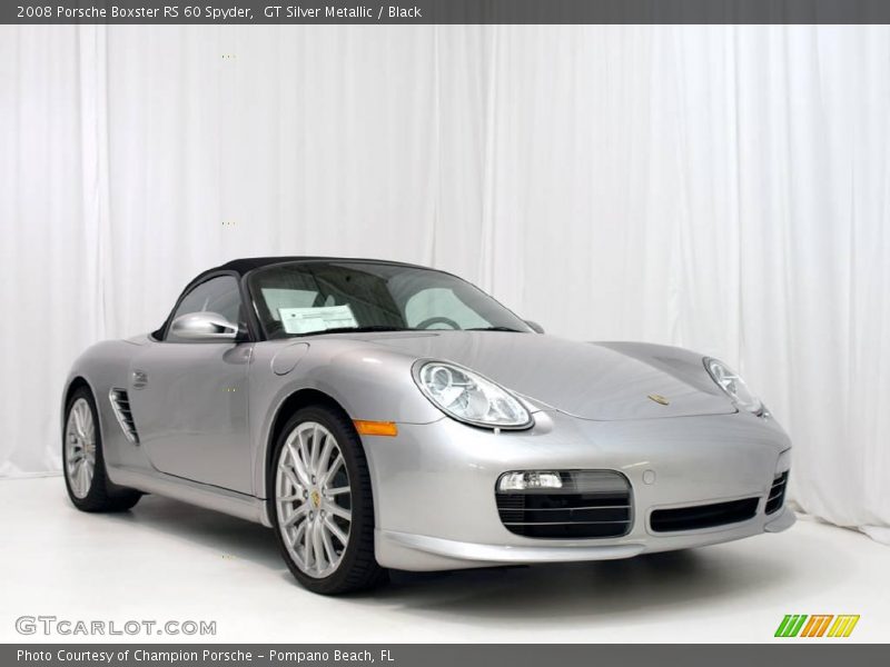 GT Silver Metallic / Black 2008 Porsche Boxster RS 60 Spyder